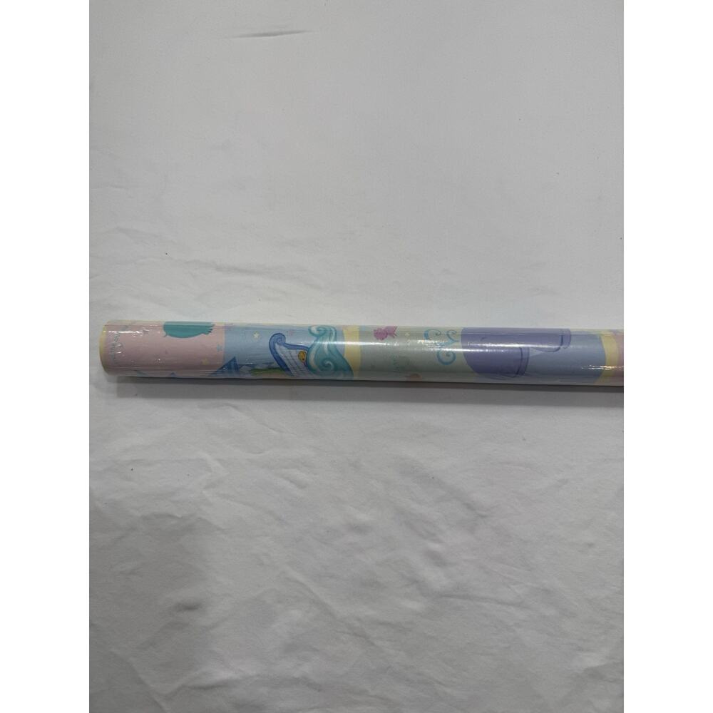 VINTAGE Hallmark Kids Baby Shower Wrapping Paper NEW ROLL 20 SQ FT